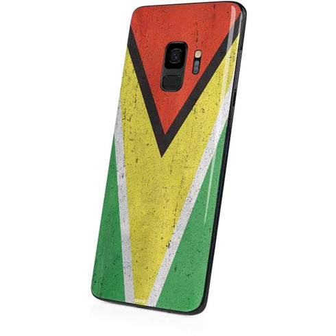Guyana Flag Distressed Galaxy S9 Skin